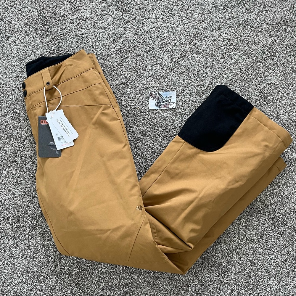 New Obermeyer Malta Pants Ski Snow Pants Brown Black Womens 4 - 6